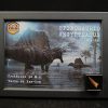 Cuadro con diente de Spinosaurus