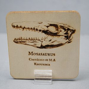 Tarjeta de madera Mosasaurus
