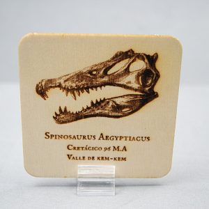 Tarjeta de madera Spinosaurus aegyptiacus