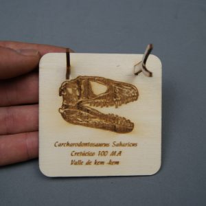 Soporte de madera Carcharodontosaurus